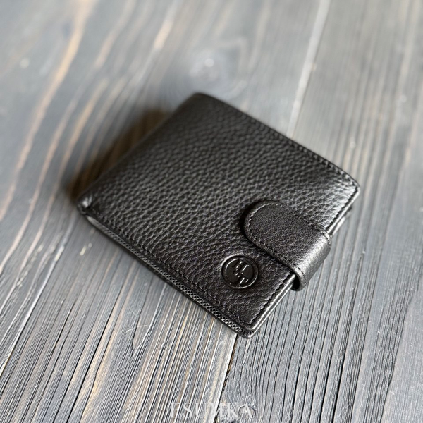 Гаманець шкіряний чоловічий H.T.Leather 8210black 8210black фото