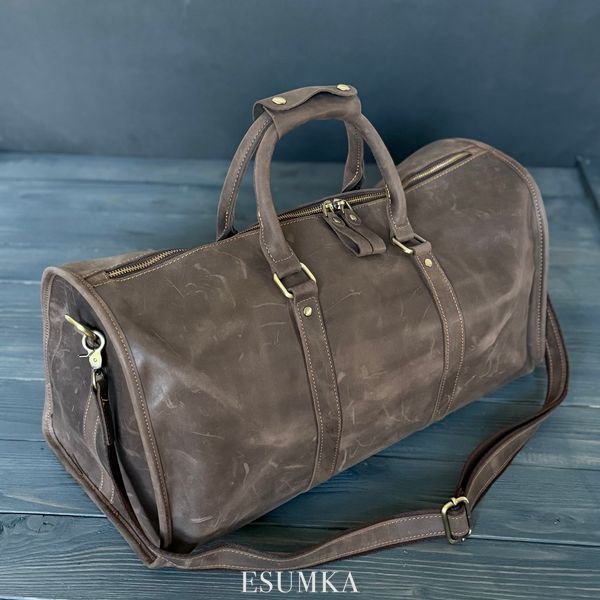 Сумка дорожная с натуральной кожи крейзи хорс 89003 89003 фото