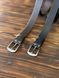 Men's leather belt with classic buckle, 40 mm brown color
