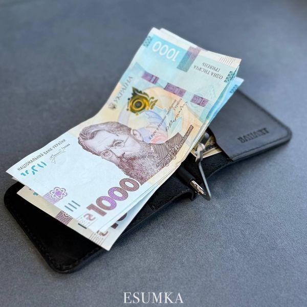 Genuine leather money clip BA-009