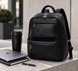 Leather bagpack 823131