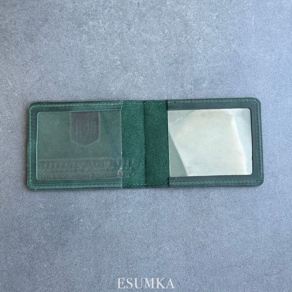 Cover for the UBD certificate genuine leather green color